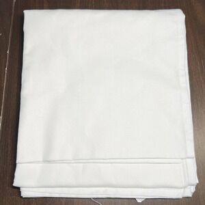 Bakers & Chefs Off-White Rectangular Tablecloth 54 x 110 Restaurant Quality EUC